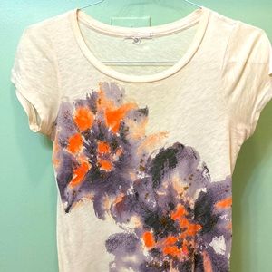 J CREW tissue a cop neck tee shirt XS
